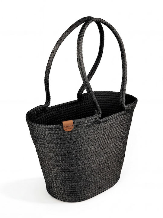 Geantă De Plajă Din Wicker Neagră