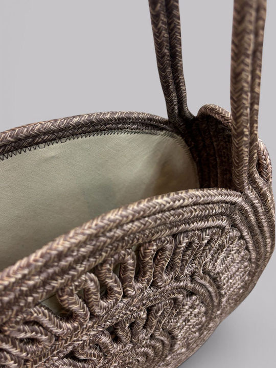 Wicker Brown Beach Bag