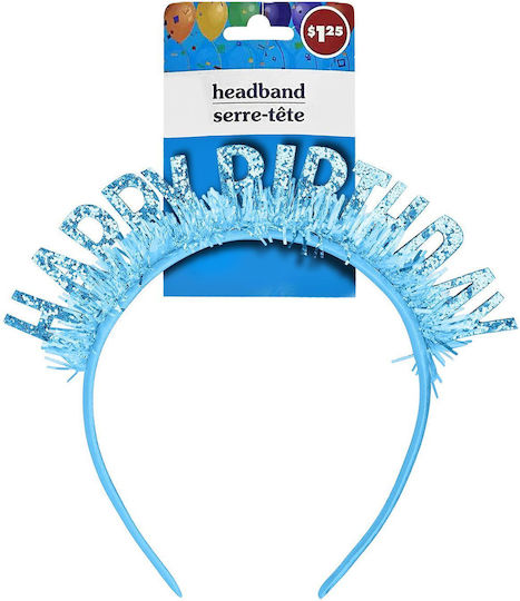 Stirnband Party Alles Gute zum Geburtstag 11,5x14cm Homie 37100 Blau
