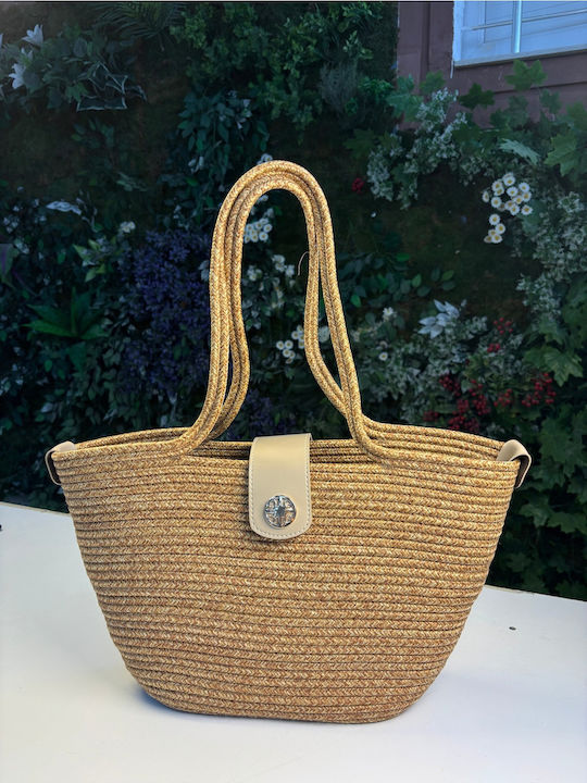 Wicker Grey Beach Bag