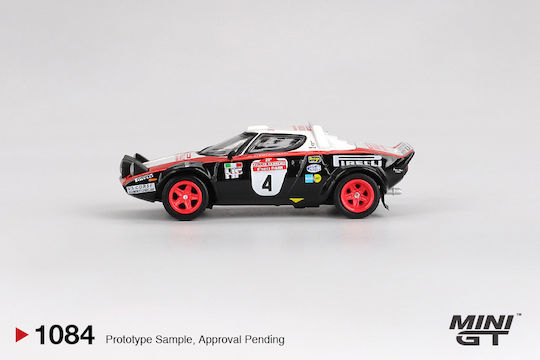 Mașină Model Lancia Stratos HF #4 Câștigător Raliul Sanremo 1978 Scara 1:64 Seria Mini GT MGT01084-L