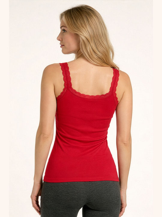 Sleeveless Women's Basic Sleeveless Top With Lace Women's Tank Top