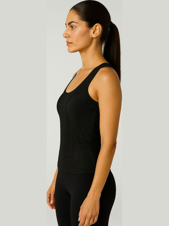 Sleeveless Black Women's Undershirt