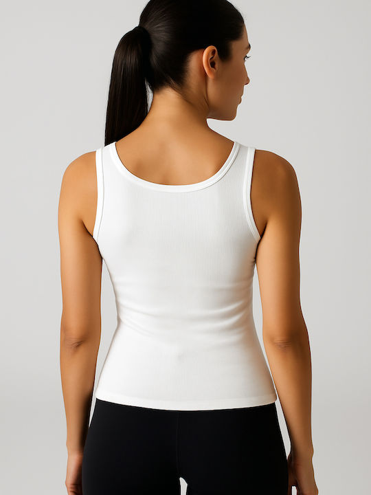 Sleeveless White Women's Undershirt