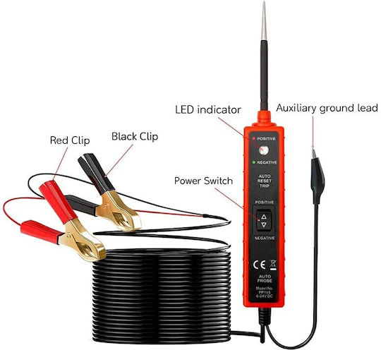 Tester Ελεγκτης Κυκλωματων Αυτοκινητου 6-24v Rlg-927 Rl15191