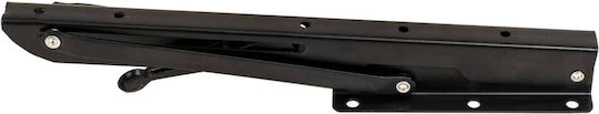 Raft De Colț Pliabil Din Metal În Culoare Neagră 2 Bucăți ZTS8133B