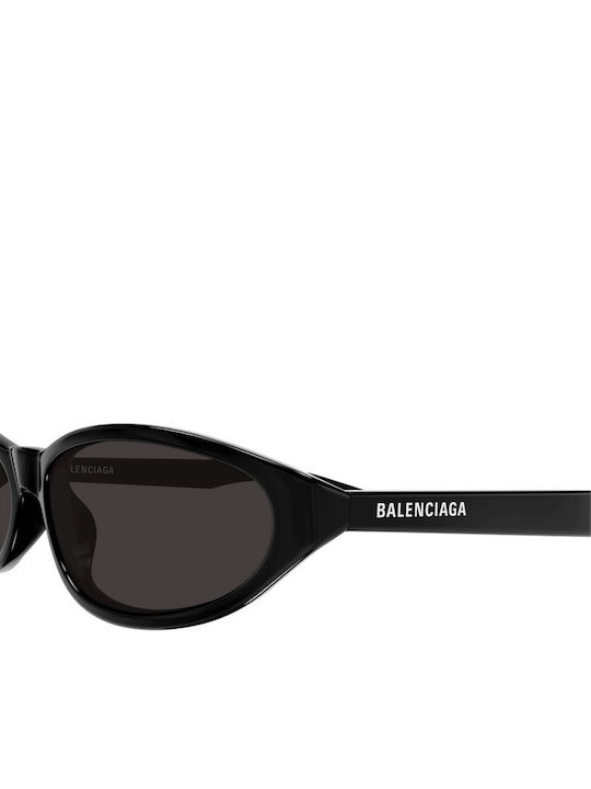 Balenciaga Unisex Sonnenbrillen mit Schwarzem Rahmen und Schwarzen Gläsern