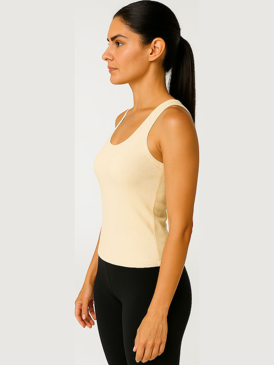 Sleeveless Beige Women's Undershirt