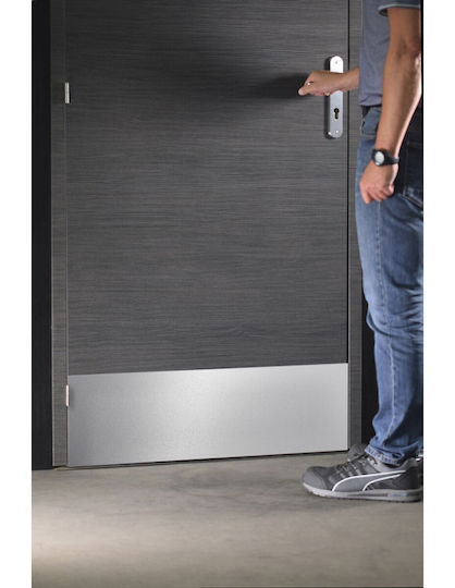 Самозалепваща защитна плоча за врата Inox 730x150 мм Thirard 00922311