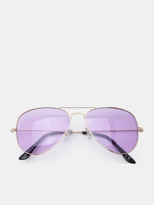 Luigi Men's Sunglasses With Purple Metallic Frame And Purple Lens 4878421