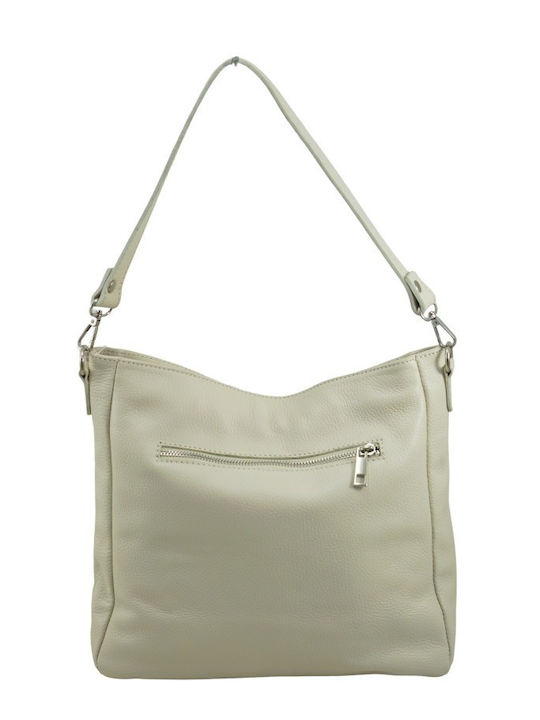 Leather Women's Crossbody Bag Beige / Ecru