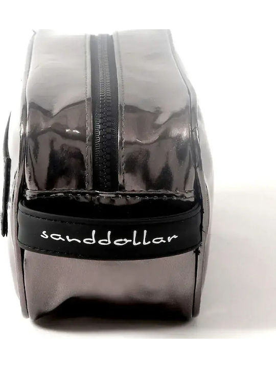 Дамски Козметичен Несесер Sanddollar Night Dive 504-4-2 B17830 Водоустойчив PVC XL 24.5 X 11.5 см Металически Тъмнокафяв