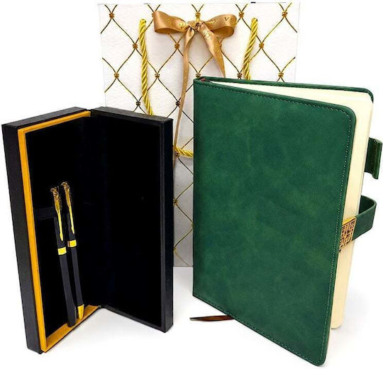Velve Set de birou cu notepad și stilou 3 bucăți