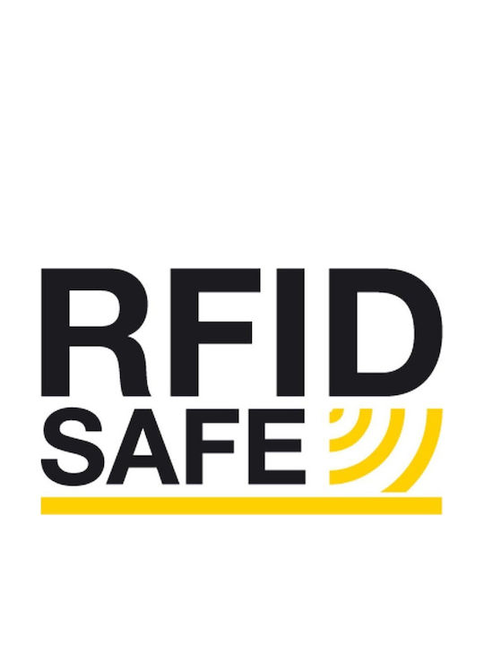 Мъжки кожен портфейл с RFID Червен