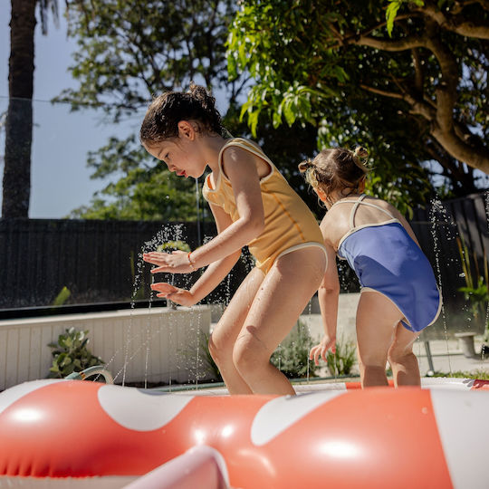 Sunnylife Kinder-Inflatable Pool-Luftmatratze mit Glitzer Orange