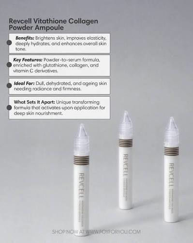 Revcell Vitathione Collagen Ampoule Serum for Face with Vitamin C and Collagen for Brightening 8g