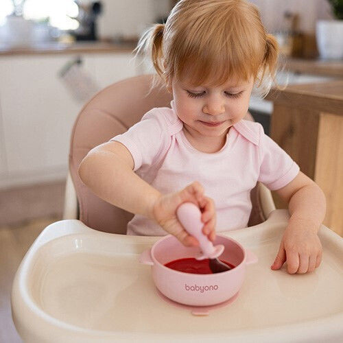 Babyono Children's Silicone Food Bowl Blue