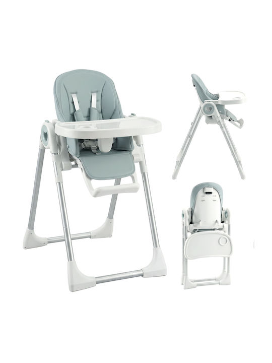 Aiyaplay Foldable Baby Highchair with Adjustable Height Green
