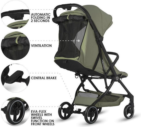 Coccolle Sierra Baby Stroller Suitable for Newborn Sage Green