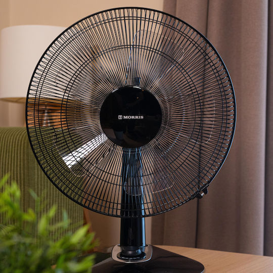 Morris Επιτραπέζιος Ανεμιστήρας 60W Διαμέτρου 40cm Μαύρος