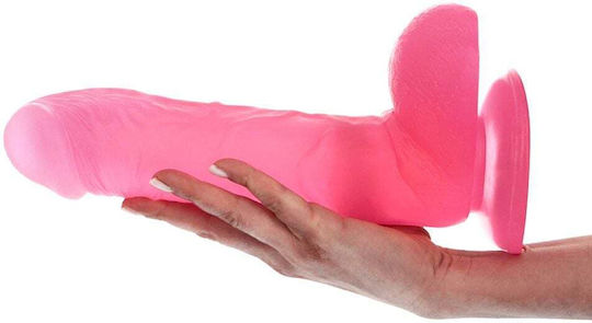 Toyz4lovers Реалистично Дилдо с тестиси и Смукателна Чашка Прозрачен