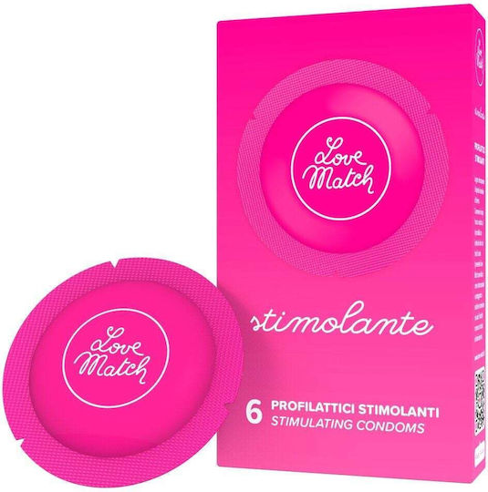 Love Match Презервативи Stimulating 6 бр 54 мм Natural
