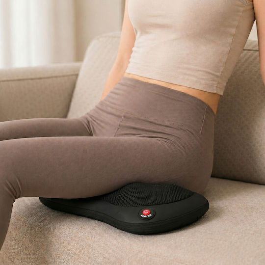 HomCom Shiatsu Massage Pillow for Neck & Back with Infrared Heat Black