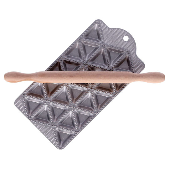 Zokura Holz Nudelholz Küchen Set mit Backform 5cm Durchmesser 5cm