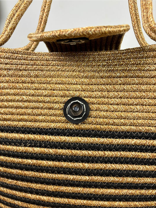 Wicker Beach Bag Multicolour