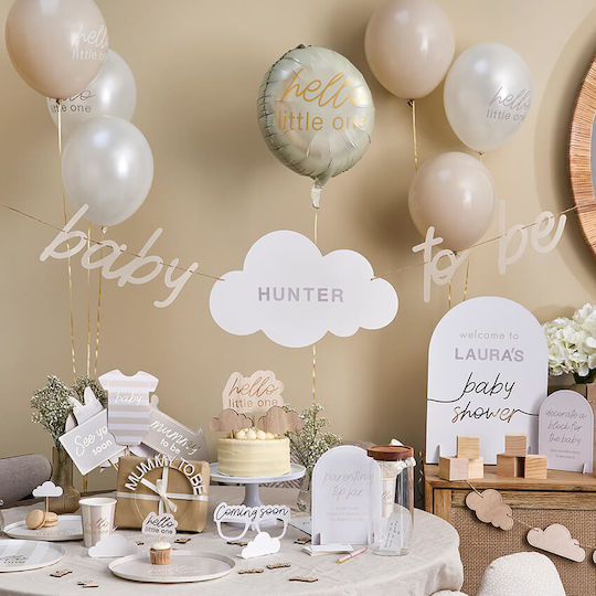 Γιρλάντα "baby To Be" Συννεφάκι Customisable