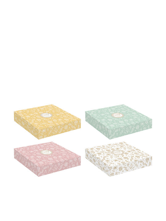 Easylife Spring Glass Bol Decorativ Din Sticlă Alb 30x30cm
