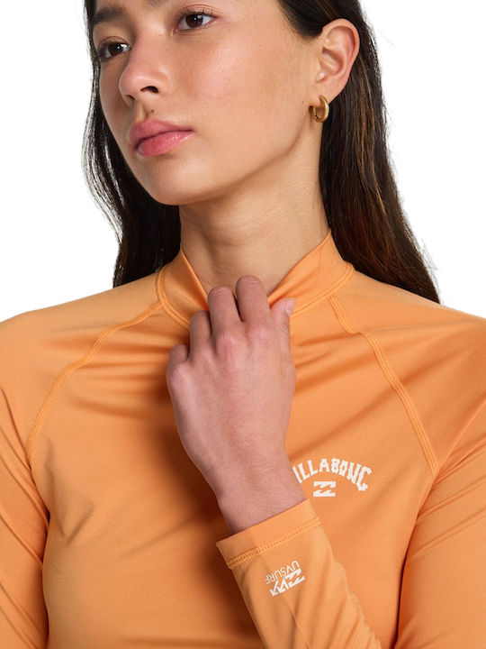 Billabong Surf UPF 50 Women's Long Sleeve Sun Protection Shirt Orange