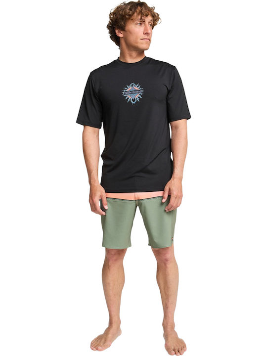 Billabong Men's Short Sleeve Sun Protection Shirt Black