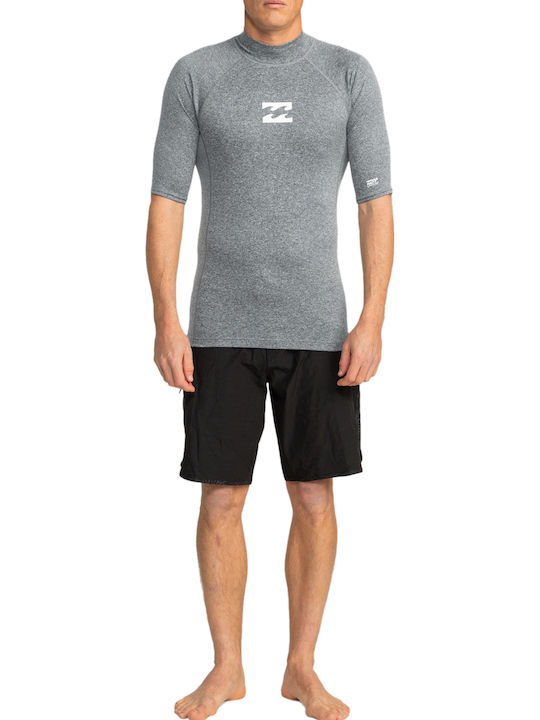 Billabong Waves Men's Short Sleeve Sun Protection Shirt Grey