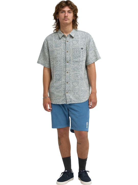 Sundays Jacquard Short Sleeve Shirt Grey