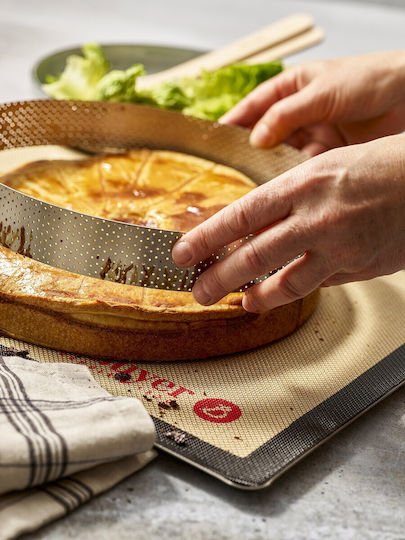 Perforated Tart Ring Stainless Steel 24.5 Cm De Buyer