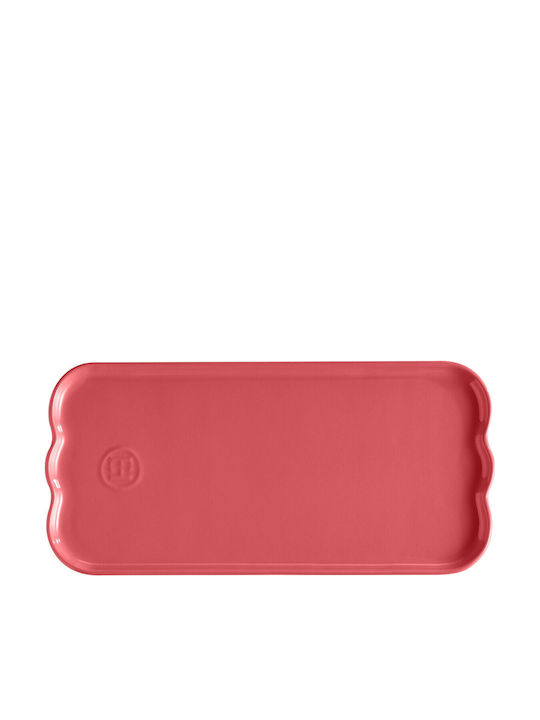 Emile Henry Emile Henry Servierplatte Keramik Rosa 31,5x15cm
