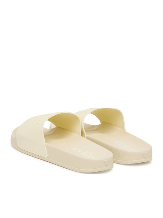 Damen-Flip-Flops - Hausschuhe in Beige Farbe