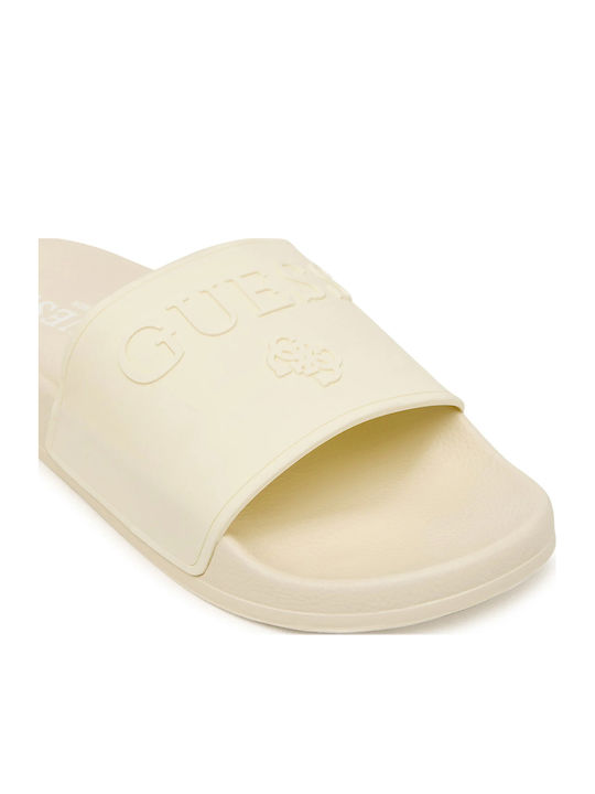 Damen-Flip-Flops - Hausschuhe in Beige Farbe