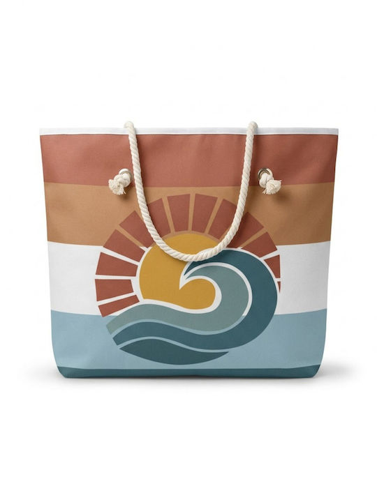 Fabric Multicolour Beach Bag