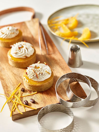 De Buyer Rostfreier Stahl Mini Tarte Backform Mit Loch 7,5 Cm