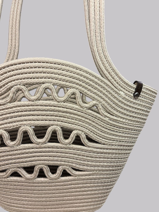 Wicker Multicolour Beach Bag