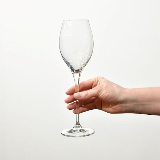 Krosno Harmony Champagne Glass Set Goblets Crystal 300ml 6 Pieces