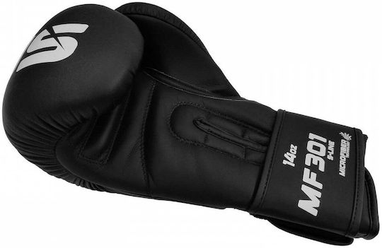 Olympus Sport Boxing Gloves Leather Competition Black