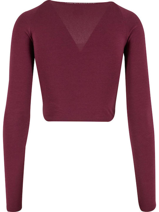 Women's Blouse with Lace Cherry