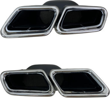 Μπούκες Εξάτμισης E-class W212 S-class W222 Χρωμίου