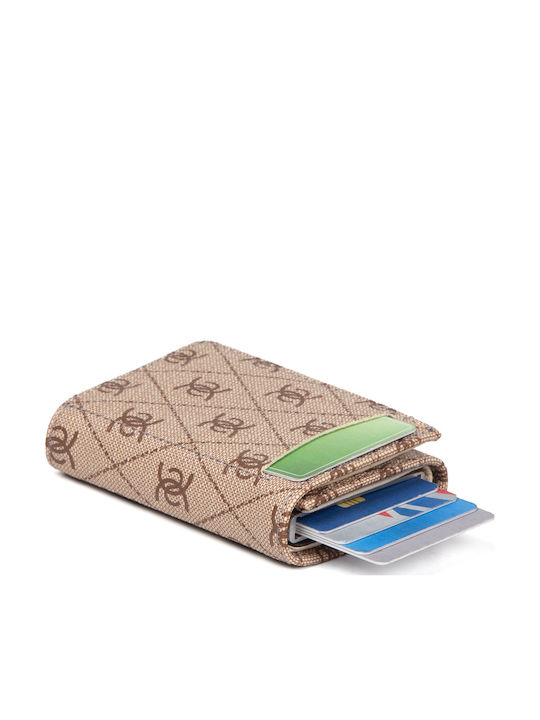 Kleines Damenportemonnaie mit RFID Fuchsie