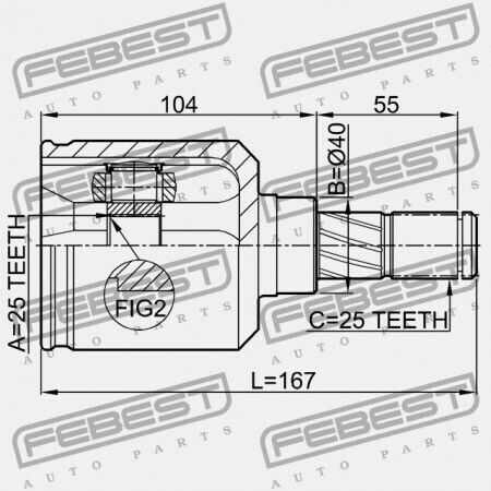 Αριστερή Εσωτερική Άρθρωση Nissan Pulsar N14 1990.08-1995.01 Jp 39711-60a00