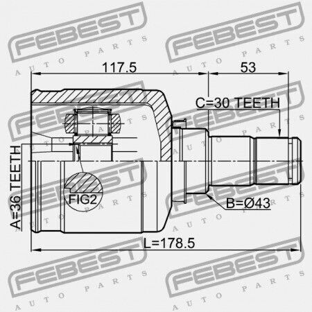 Лява Вътрешна Шарнир Mitsubishi Извънземният Cw0 2006.11-2012.06 Eur/mmc-prod 3817a159