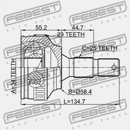 Peugeot 306 1993-2000 Εξωτερικός Σύνδεσμος 3272.0e
